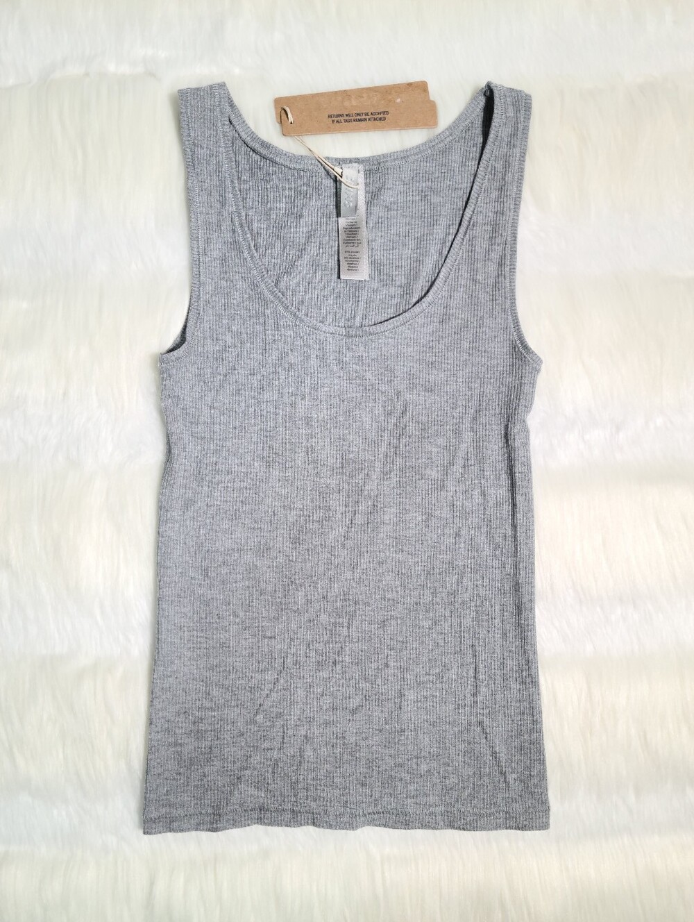 SKIMS Soft Lounge Tank Heather Grey Women XS NEW